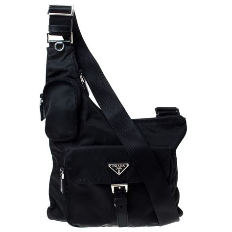 black prada leather crossbody bag|Prada crossbody bag nylon.